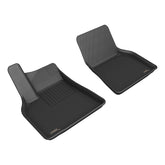 Custom Fit Kagu Floor Mat (Black) Compatible with Tesla Model Y 2020 - Front Row